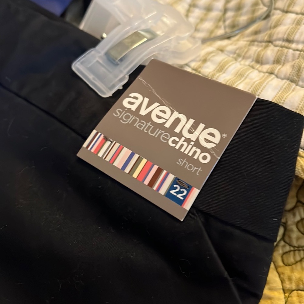 Black Chino shorts. Size 22 womens